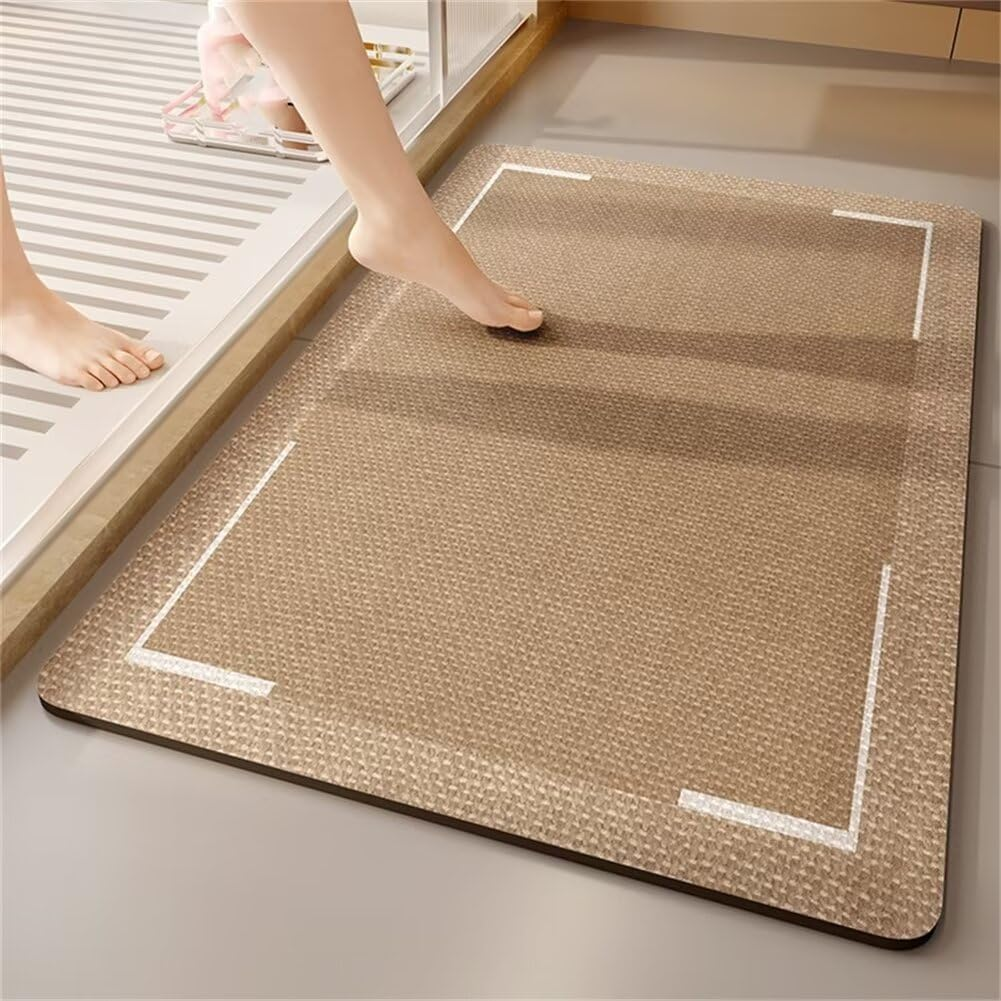 Alfombrilla Baño, Alfombrilla Baño Antideslizante, Alfombrilla Baño Diatomita Secado RáPido. Tapete Casa de Baño Absorbente, Apto para Baño, Cocina Alfombra...