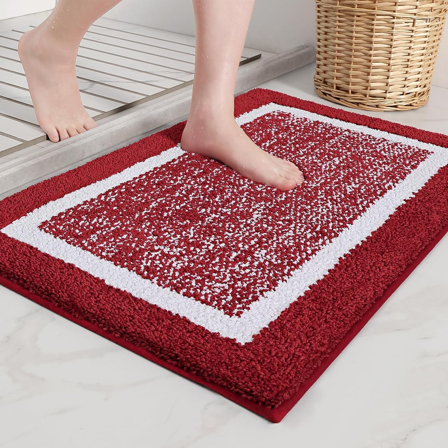 Color G Alfombra de Baño Antideslizante, Alfombrilla para Bañera,Alfombras Ducha Microfibra Suave,Alfombrillas Lavable en la Lavadora, Súper Absorbente 40 x...
Tamaño:40 x 60cm